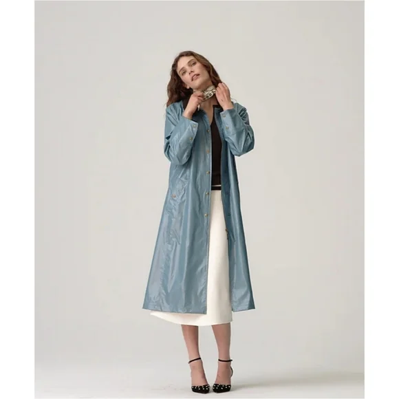 J.Crew Shiny long Barn Jacket™ - Picture 2 of 10